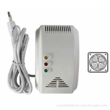 Ac Co Alarm Detector With Exhaust Fan , Semiconductor Co Sensor